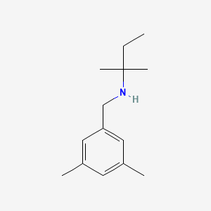 molecular formula C14H23N B13265334 [(3,5-Dimethylphenyl)methyl](2-methylbutan-2-yl)amine 