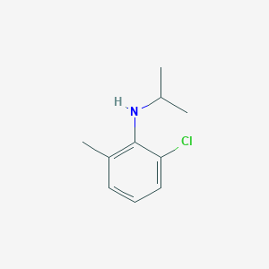 molecular formula C10H14ClN B13265372 2-chloro-6-methyl-N-(propan-2-yl)aniline 