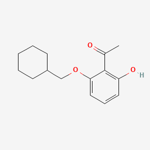 1-[2-(Cyclohexylmethoxy)-6-hydroxyphenyl]ethanone