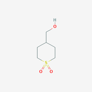 molecular formula C6H12O3S B1326541 4-(hydroxymethyl)tetrahydro-2H-thiopyran 1,1-dioxide CAS No. 473254-28-3