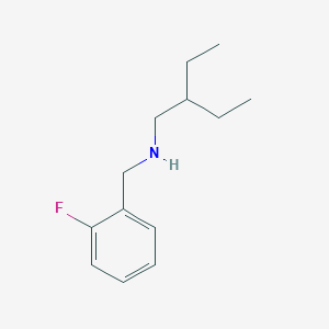 molecular formula C13H20FN B13265428 (2-Ethylbutyl)[(2-fluorophenyl)methyl]amine 