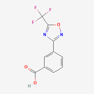 molecular formula C10H5F3N2O3 B1326543 3-(5-(三氟甲基)-1,2,4-恶二唑-3-基)苯甲酸 CAS No. 1092400-82-2