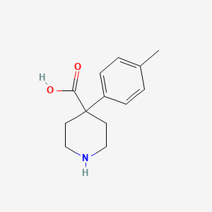 molecular formula C13H17NO2 B13265435 4-(4-Methylphenyl)piperidine-4-carboxylic acid 