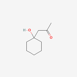 molecular formula C9H16O2 B13265505 2-Propanone, 1-(1-hydroxycyclohexyl)- CAS No. 25290-13-5