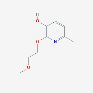 molecular formula C9H13NO3 B13265511 2-(2-Methoxyethoxy)-6-methylpyridin-3-ol 