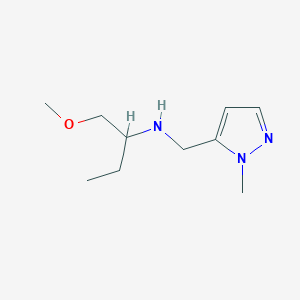 molecular formula C10H19N3O B13265532 (1-Methoxybutan-2-yl)[(1-methyl-1H-pyrazol-5-yl)methyl]amine 