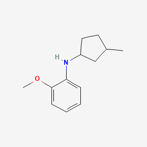 molecular formula C13H19NO B13265557 2-methoxy-N-(3-methylcyclopentyl)aniline 