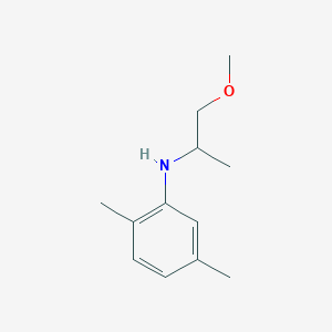 molecular formula C12H19NO B13265580 N-(1-methoxypropan-2-yl)-2,5-dimethylaniline 