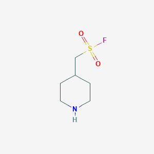 molecular formula C6H12FNO2S B13265616 (Piperidin-4-yl)methanesulfonyl fluoride 