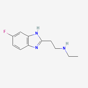 N-Ethyl-N-[2-(5-fluoro-1H-benzimidazol-2-YL)ethyl]amine