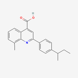 2-(4-Sec-butylphenyl)-8-methylquinoline-4-carboxylic acid