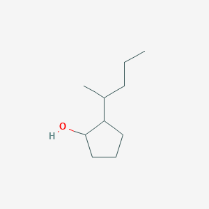 molecular formula C10H20O B13265634 2-(Pentan-2-yl)cyclopentan-1-ol 