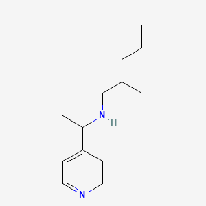 molecular formula C13H22N2 B13265649 (2-Methylpentyl)[1-(pyridin-4-yl)ethyl]amine 