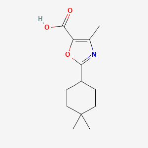 molecular formula C13H19NO3 B13265658 2-(4,4-Dimethylcyclohexyl)-4-methyl-1,3-oxazole-5-carboxylic acid 