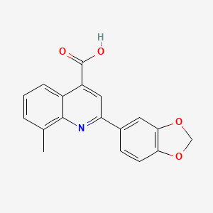2-(1,3-Benzodioxol-5-yl)-8-methylquinoline-4-carboxylic acid