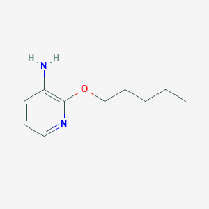 molecular formula C10H16N2O B13265667 2-(Pentyloxy)-3-pyridinamine 