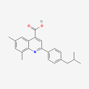 2-(4-Isobutylphenyl)-6,8-dimethylquinoline-4-carboxylic acid