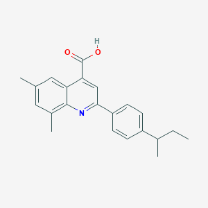 2-(4-Sec-butylphenyl)-6,8-dimethylquinoline-4-carboxylic acid
