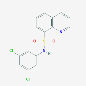 molecular formula C15H10Cl2N2O2S B132657 N-(3,5-Dichlorophenyl)-8-quinolinesulfonamide CAS No. 158729-29-4