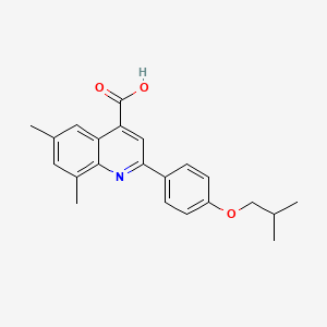 2-(4-Isobutoxyphenyl)-6,8-dimethylquinoline-4-carboxylic acid