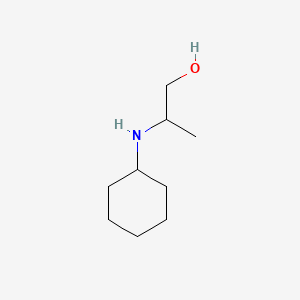molecular formula C9H19NO B13265707 2-(Cyclohexylamino)propan-1-ol CAS No. 27840-90-0