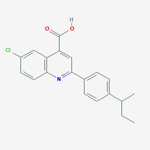 2-(4-Sec-butylphenyl)-6-chloroquinoline-4-carboxylic acid