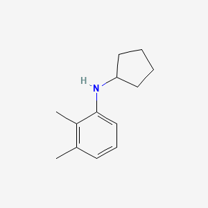 molecular formula C13H19N B13265725 N-cyclopentyl-2,3-dimethylaniline 