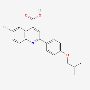 6-Chloro-2-(4-isobutoxyphenyl)quinoline-4-carboxylic acid