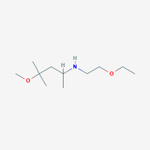molecular formula C11H25NO2 B13265758 (2-Ethoxyethyl)(4-methoxy-4-methylpentan-2-yl)amine 