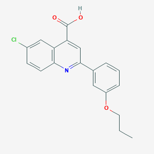 6-Chloro-2-(3-propoxyphenyl)quinoline-4-carboxylic acid