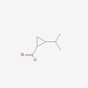 molecular formula C7H12O B13265773 2-(Propan-2-YL)cyclopropane-1-carbaldehyde 