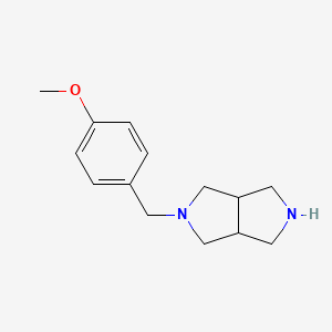 molecular formula C14H20N2O B13265785 2-[(4-Methoxyphenyl)methyl]-octahydropyrrolo[3,4-c]pyrrole 