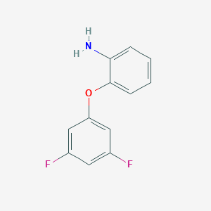 molecular formula C12H9F2NO B13265786 2-(3,5-Difluorophenoxy)aniline 