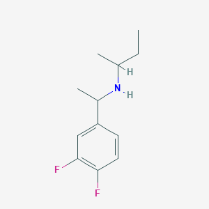 molecular formula C12H17F2N B13265804 (Butan-2-yl)[1-(3,4-difluorophenyl)ethyl]amine 