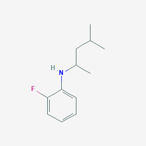 molecular formula C12H18FN B13265824 2-fluoro-N-(4-methylpentan-2-yl)aniline 