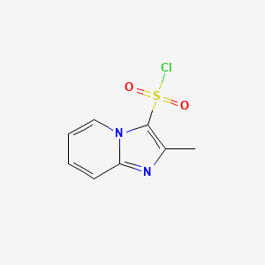 molecular formula C8H7ClN2O2S B13265832 2-Methylimidazo[1,2-a]pyridine-3-sulfonyl chloride 
