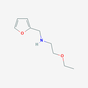 molecular formula C9H15NO2 B13265836 (2-Ethoxyethyl)(furan-2-ylmethyl)amine 
