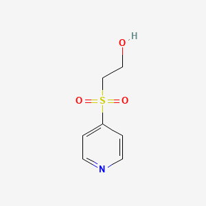 molecular formula C7H9NO3S B13265863 2-(Pyridine-4-sulfonyl)ethan-1-ol 