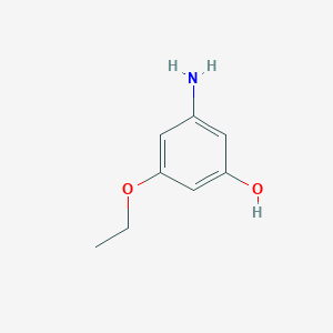 molecular formula C8H11NO2 B13265885 3-Amino-5-ethoxyphenol 