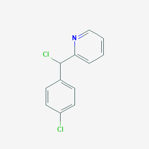 molecular formula C12H9Cl2N B132659 2-(Chloro(4-chlorophenyl)methyl)pyridine CAS No. 142404-69-1