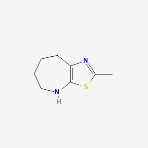 molecular formula C8H12N2S B13265913 2-methyl-5,6,7,8-tetrahydro-4H-thiazolo[5,4-b]azepine 