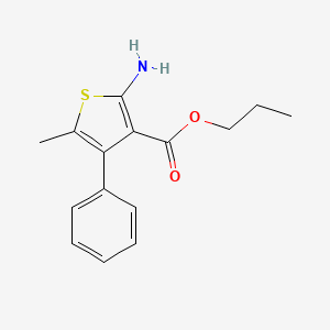 Propyl 2-amino-5-methyl-4-phenylthiophene-3-carboxylate