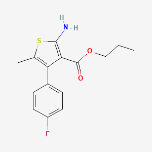 Propyl 2-amino-4-(4-fluorophenyl)-5-methylthiophene-3-carboxylate