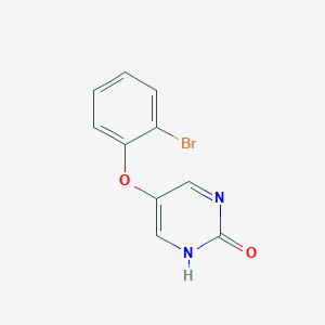 molecular formula C10H7BrN2O2 B13265951 5-(2-Bromophenoxy)pyrimidin-2-ol 