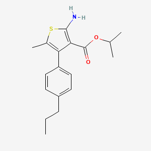 Isopropyl 2-amino-5-methyl-4-(4-propylphenyl)thiophene-3-carboxylate