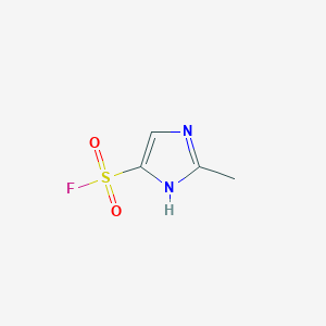 molecular formula C4H5FN2O2S B13265977 2-Methyl-1H-imidazole-5-sulfonyl fluoride 