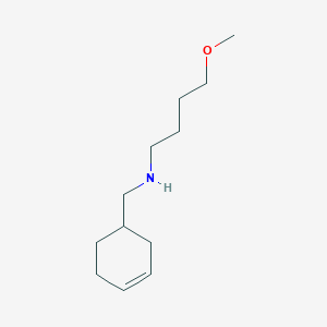 molecular formula C12H23NO B13266022 (Cyclohex-3-en-1-ylmethyl)(4-methoxybutyl)amine 