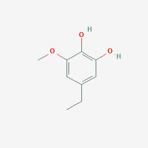 molecular formula C9H12O3 B13266032 5-Ethyl-3-methoxybenzene-1,2-diol 