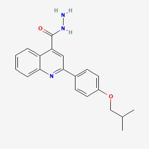 molecular formula C20H21N3O2 B1326604 2-(4-Isobutoxyphenyl)quinoline-4-carbohydrazide CAS No. 956576-44-6