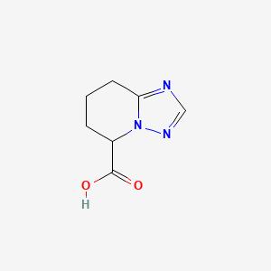 molecular formula C7H9N3O2 B13266046 5,6,7,8-Tetrahydro-[1,2,4]triazolo[1,5-a]pyridine-5-carboxylic acid 